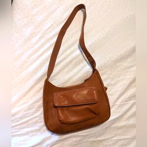 Fossil Tan Leather Shoulder Bag